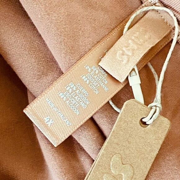 SKIMS Sedona Cotton Jersey T-Shirt Thong Bodysuit Sz 4X NWT - Picture 5 of 11